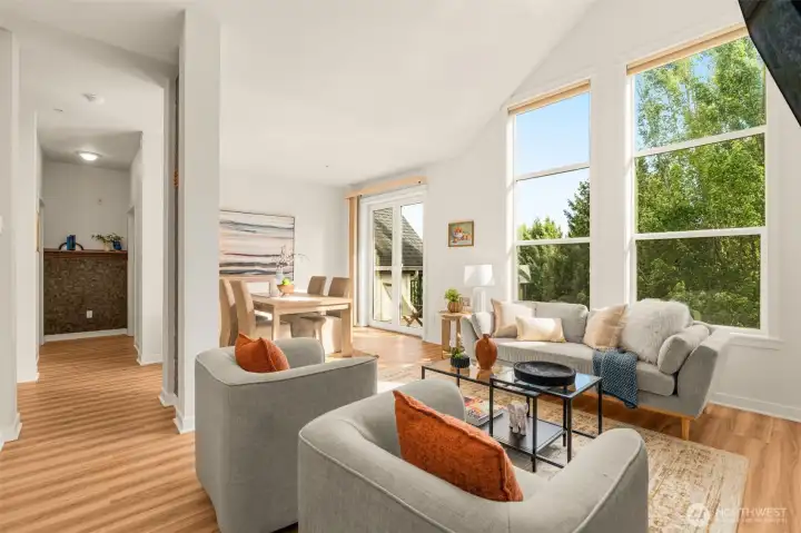 Floor to ceiling windows