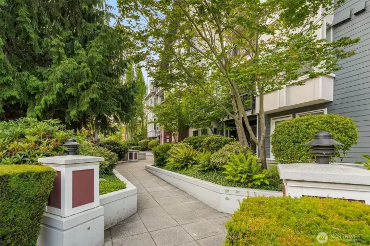 Beautiful walkway to front door