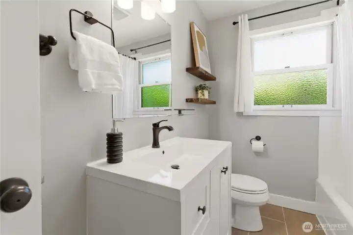 In-floor heating in bathroom In-floor heating in bathroom