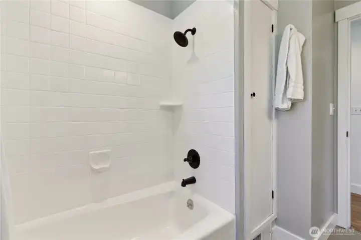 In-floor heating in bathroom In-floor heating in bathroom