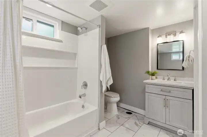 In-floor heating in bathroom In-floor heating in bathroom