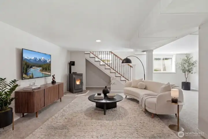 Virtually staged to show an example of how the space could be used.