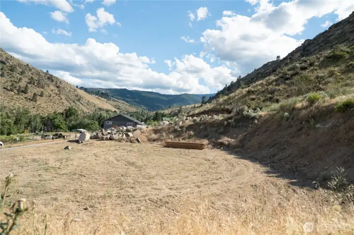 Building pad could be expanded, but is Building pad could be expanded, but is