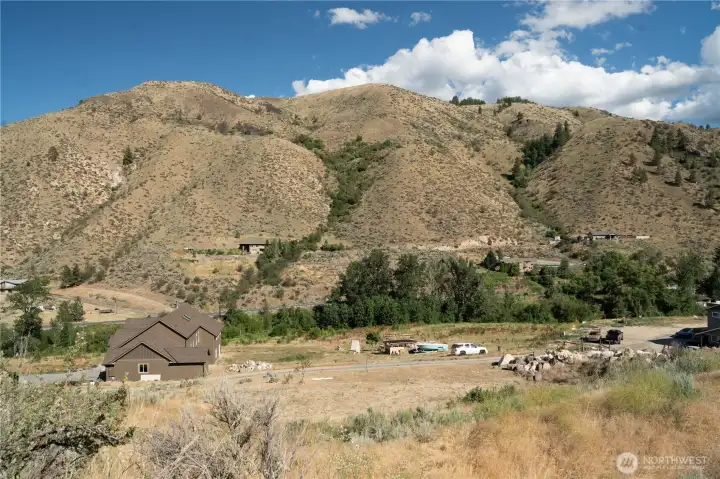 Standing on the upper section of the lot showing pretty mountain views! Standing on the upper section of the lot showing pretty mountain views!