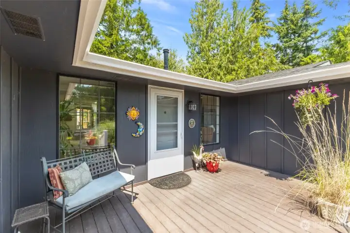 Your own deck for enjoying the weather.