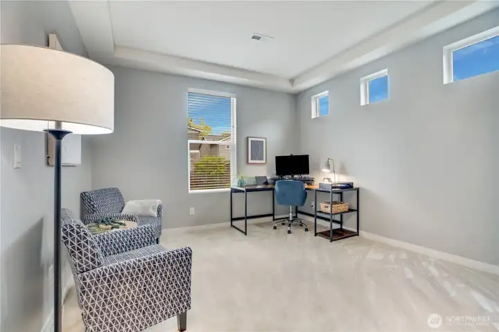 Office on the main floor. Office on the main floor.