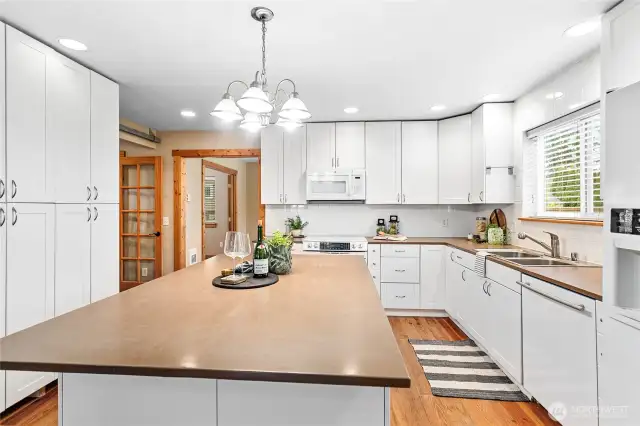 Large pantry storage cabinets for all the extras