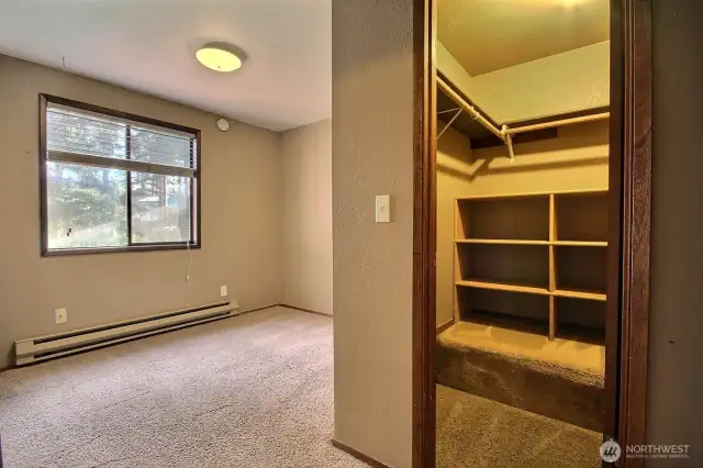 Bedroom #3 with convenient walk-in closet