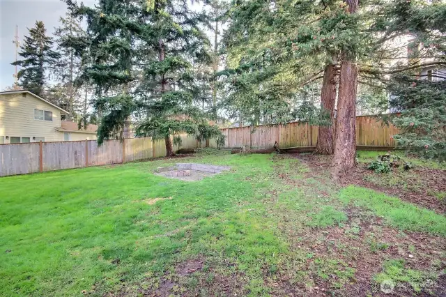 Step out the back door into your backyard