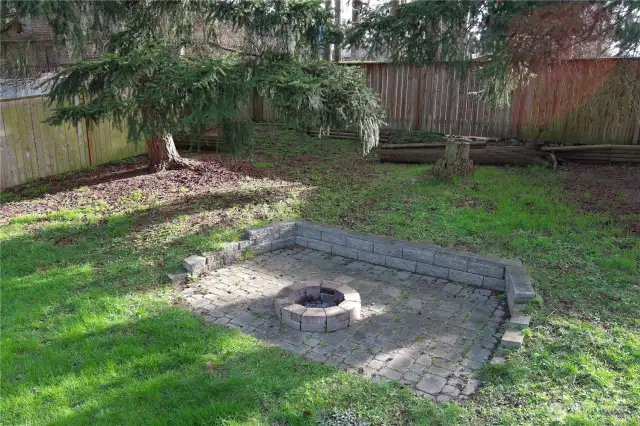 Enjoy custom made firepit!