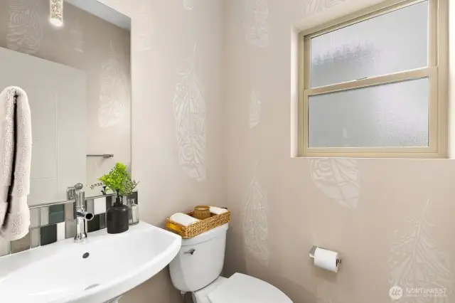 Main floor powder room