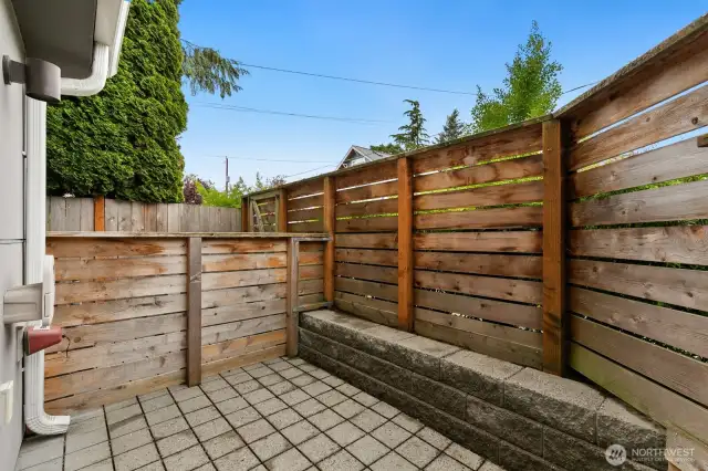 This patio is pet-friendly and fully enclosed. The only access point is from the bedroom.