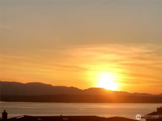 Sunsets, sunrises, and even the mid-day sun all highlight some new and beautiful facet of the PNW views this home brings to the table.