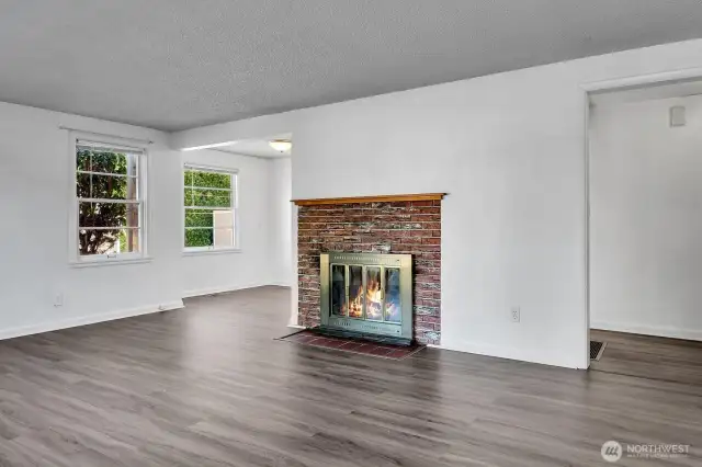Brick Fireplace