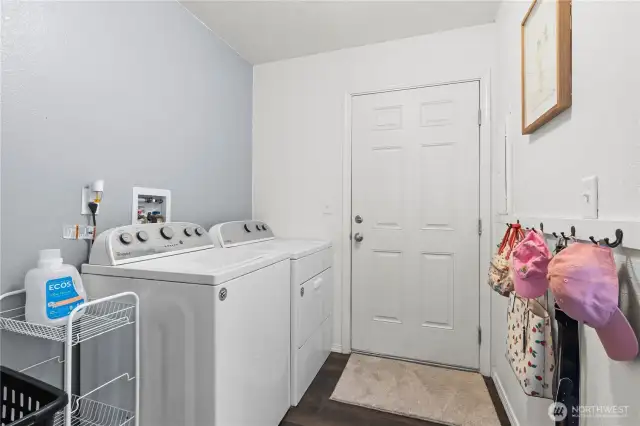 spacious laundry room