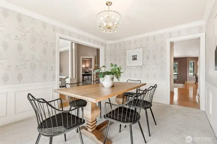Formal Dining Room to Kitchen or Front Entrance