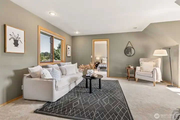 Upstairs Bonus Room to Bedroom 3