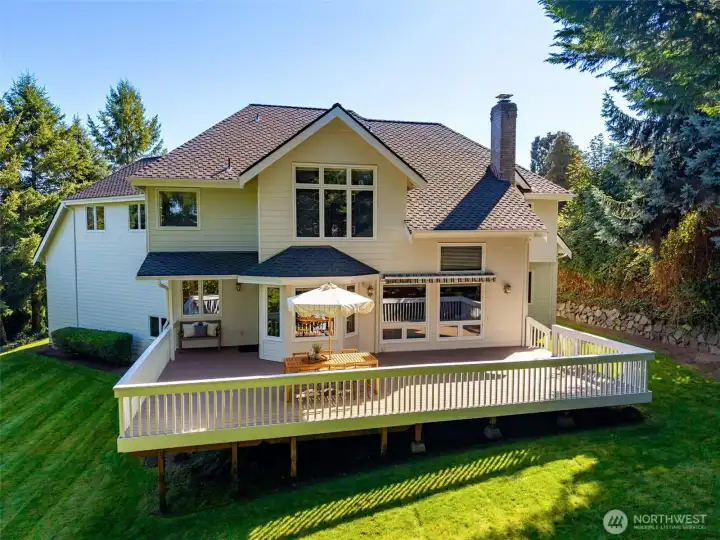Back Deck and Backyard