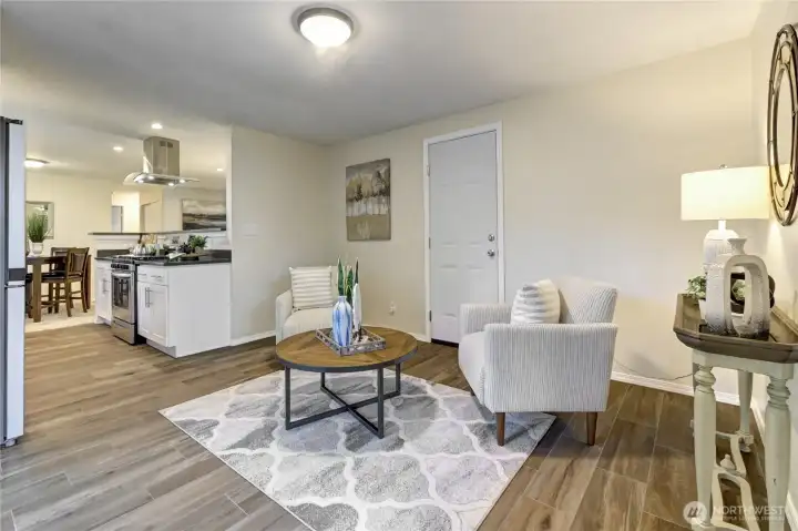 Flex space off of kitchen