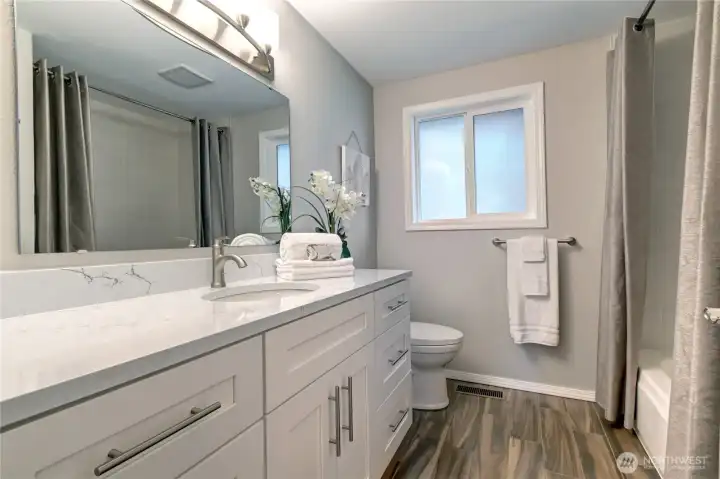 Updated hall bath