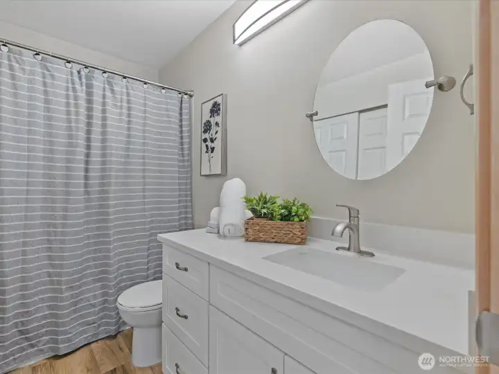 Primary EnSuite Bathroom with Tub, Shower & Walk In Closet (Not Shown)