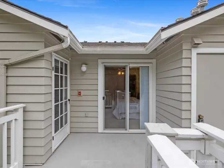 Storage and Hot Water Tank Closet to right