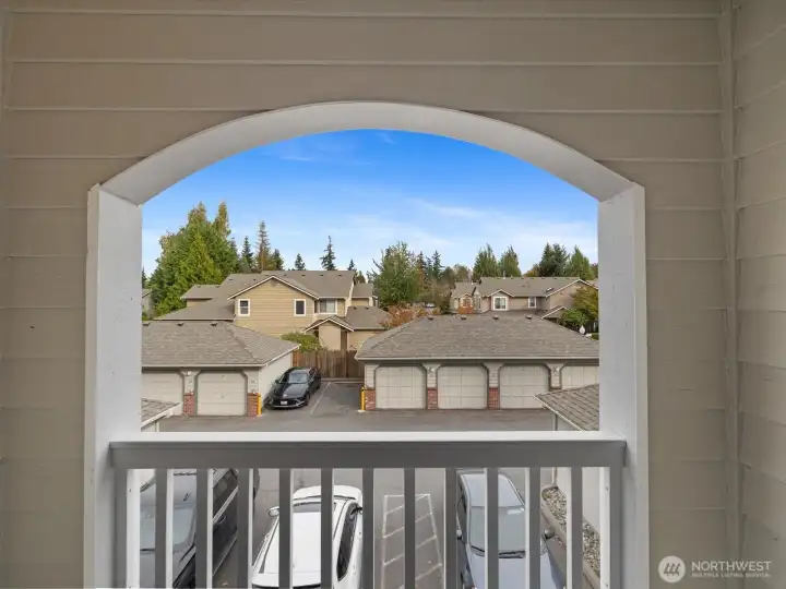 View from Stairwell to home