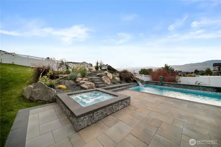 Recharge in the bubbling hot tub