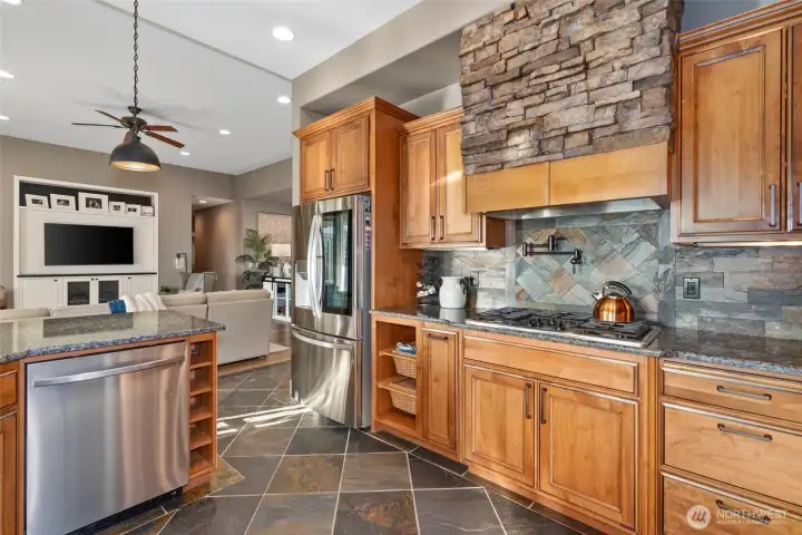 5 burner gas stove with pot filler