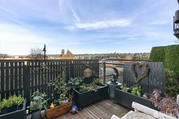 The patio adds such a wonderful touch to the unit. Sit outside and look at the views, the stars or simply relax!