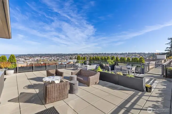 The rooftop deck will leave you breathless! From the stunning views to having a barbeque or watching a game on the outdoor television.