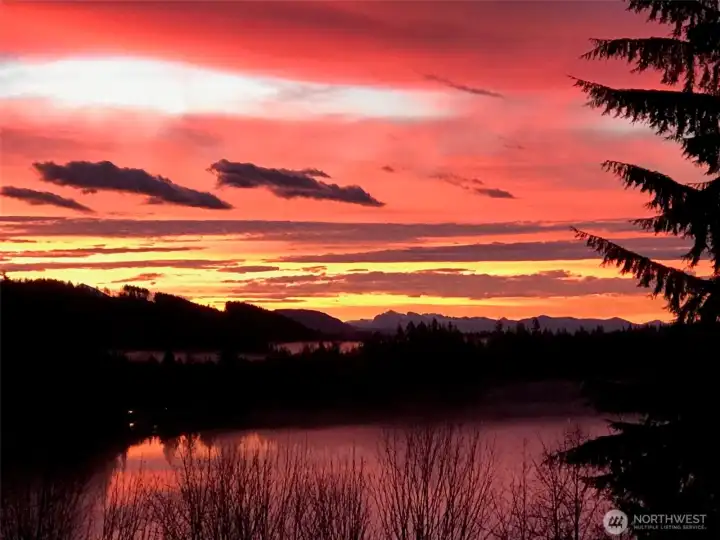 sunrise views while having coffee on your main-level deck