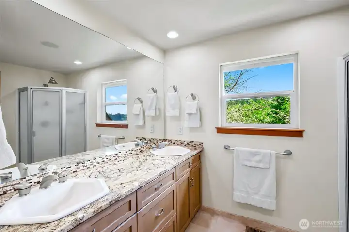 upper-level bathroom