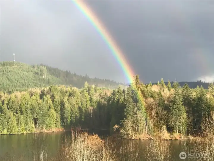 you've found the end of the rainbow here at Lake McMurray