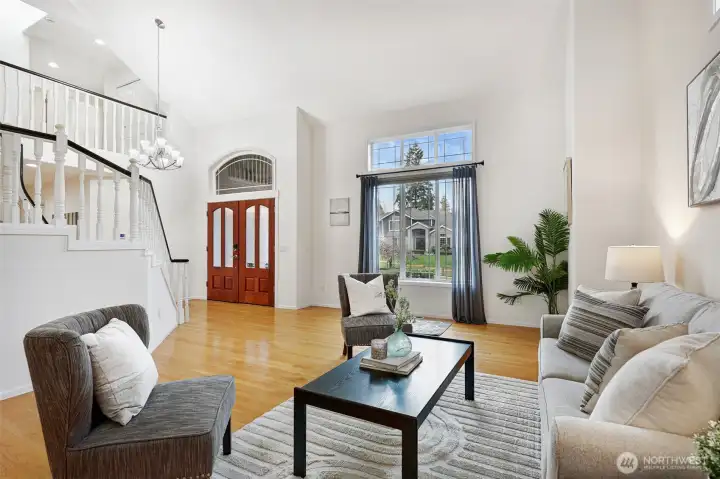 Step into soaring, light-filled interiors.