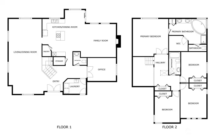 Main & Upper Level Floor Plans
