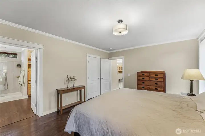 Updated primary bath attched