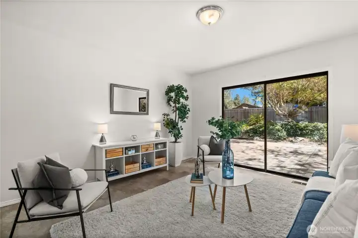 Another view of the family room.