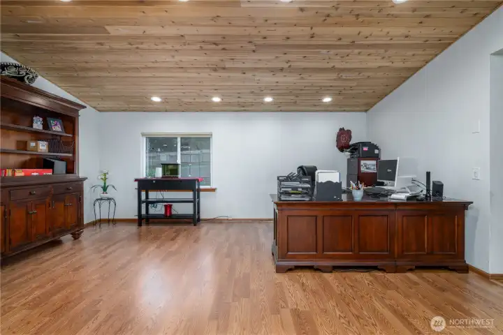 Family room now used as a home office