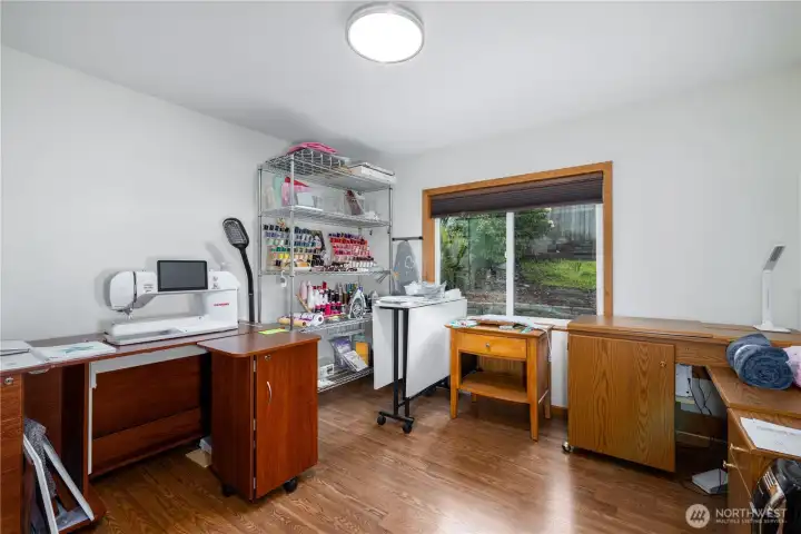 3rd bedroom currently used as the sewing room