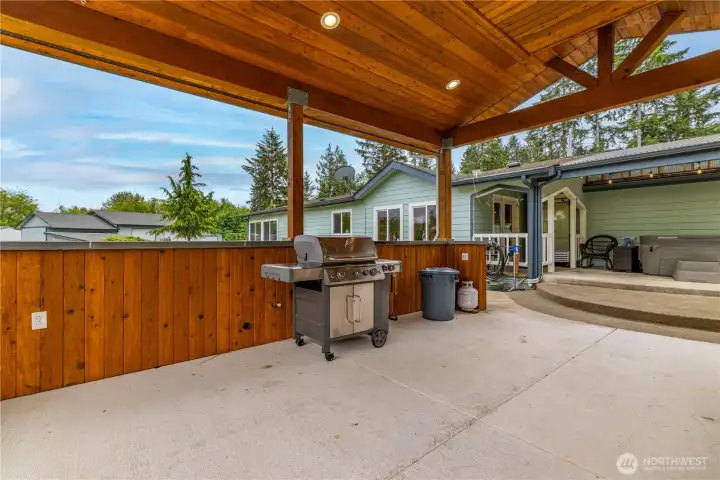 Gazebo for entertaining space