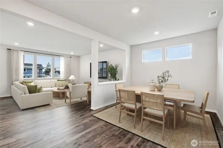 Virtual staging. Photo rendering is representational. Actual home is finishes, elevation, and paint colors may vary. See site agent for details.