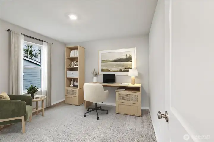 Virtual staging. Photo rendering is representational. Actual home is finishes, elevation, and paint colors may vary. See site agent for details.