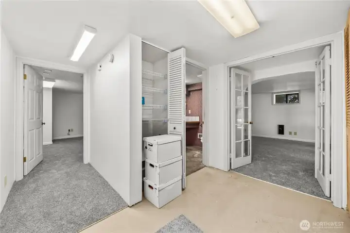 Left is the hallway and right is the primary