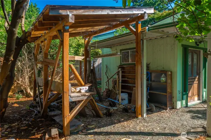This is the lean to off the workshop