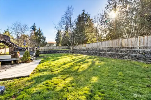 Another view of the Large Fully Fenced Yard!