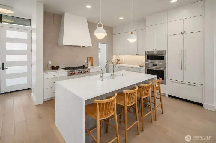 Kitchen on main level