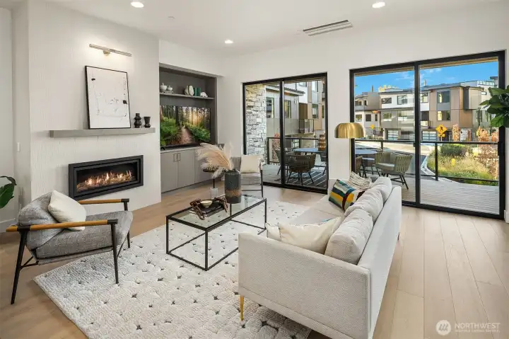 Living area on main level