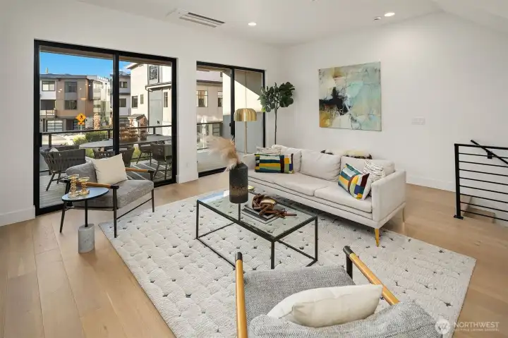 Living area on main level