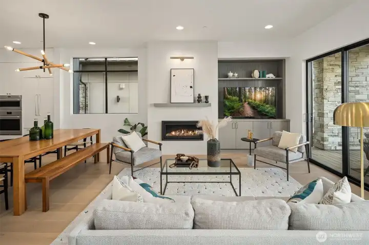 Living area on main level